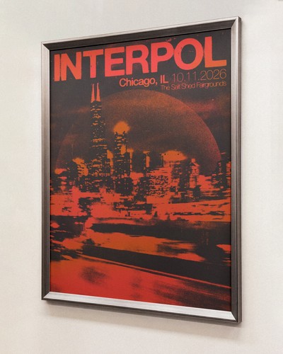 Interpol 2026 concert poster - interpol,