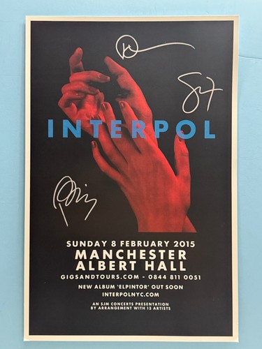 Interpol concert poster 11x17 - interpol,
